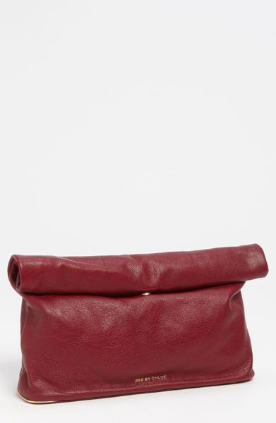 See By Chloé Annette Clutch in Red (burgundy) - Lyst
