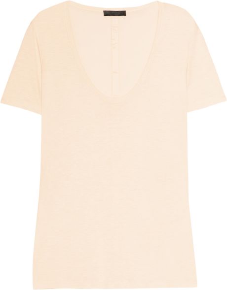 The Row Sabeen Jersey Tshirt in Pink (rose) - Lyst