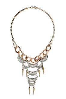 Topshop Crescent Collar Necklace - Lyst