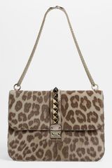 Valentino Rockstud Calf Hair Shoulder Bag