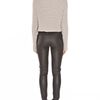 Alexander Wang Chunky Half Cardigan Cropped Pullover in Gray (light grey) - Lyst