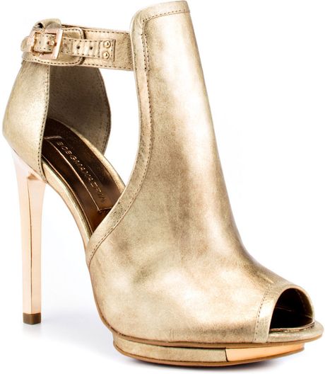 Bcbgmaxazria Laleh Dark Lthr in Gold - Lyst