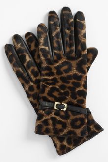 Diane Von Furstenberg Buckled Calf Hair Gloves - Lyst