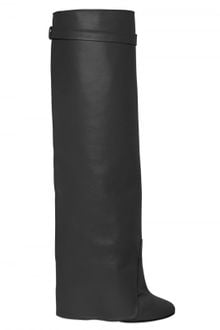Givenchy 110mm Knee High Leather Spat Boots - Lyst