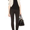 Karen Millen Lace Insert Cardigan in Beige (cream) - Lyst