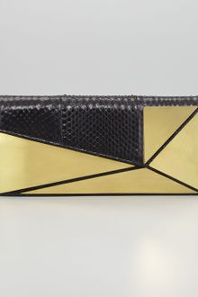 Kotur Marcil Plated Snakeskin Clutch - Lyst