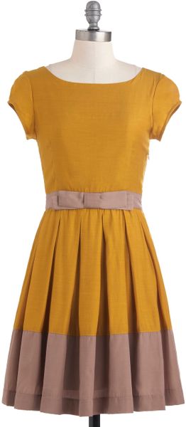 Modcloth Life Is A Maize Dress in Green - Lyst