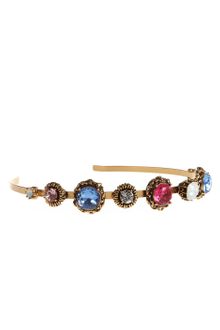 Oscar de la Renta Jeweled Headband - Lyst