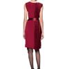 Oscar De La Renta Panel Sleeveless Dress in Red (garnet) - Lyst