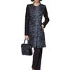 Oscar De La Renta Textured Boucle Jacquard Coat in Blue (nile) - Lyst