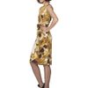Oscar De La Renta Gemstone Printed Silk Faille Dress in Brown (topaz) - Lyst