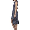 Oscar De La Renta Tweed Sleeveless Roll Neck Dress in Blue - Lyst