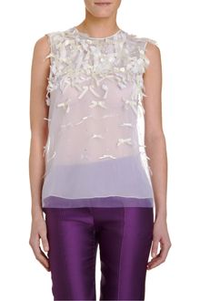 Prabal Gurung Bow Embellished Shell Top - Lyst