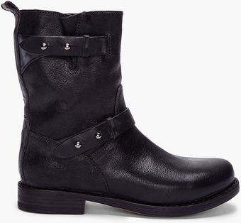 Rag & Bone Black Moto Boots - Lyst