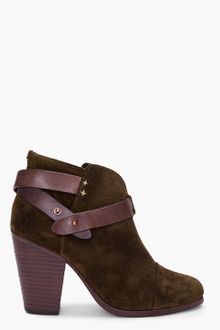 Rag & Bone Olive Suede Harrow Boots - Lyst