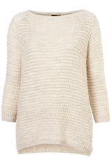 Topshop Knitted Grill Stitch Jumper