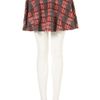 Topshop Red Check Skater Skirt in Red - Lyst