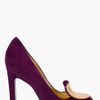 Yves Saint Laurent Purple Suede Catherine Pumps in Purple - Lyst
