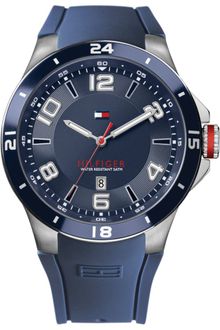 Tommy Hilfiger Mens Navy Silicone Strap Watch  - Lyst