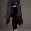 Emilio Pucci Long Poncho in Gray (grey) - Lyst