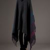 Emilio Pucci Long Poncho in Gray (grey) - Lyst