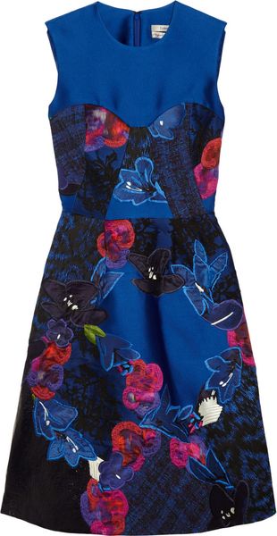 Erdem Tessa Embroidered Sateentwill Dress - Lyst