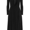 Michael Kors Wooljersey Midi Dress in Black - Lyst