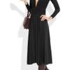 Michael Kors Wooljersey Midi Dress in Black - Lyst