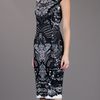 Alexander Mcqueen Fitted Paisley Dress in Black - Lyst