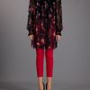 Alexander Mcqueen Sheer Silk Blouse in Floral (black) - Lyst