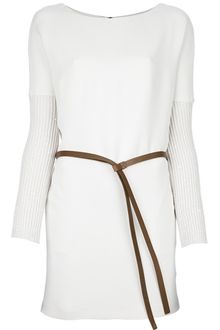Brunello Cucinelli Belted Dress - Lyst