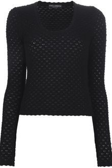 Dolce & Gabbana Scoop Neck Sweater - Lyst