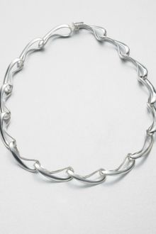 Georg Jensen Sterling Silver Link Necklace - Lyst