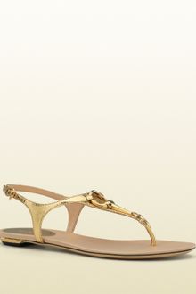 Gucci Lady Bit Flat Thong with Horsebit Detail - Lyst