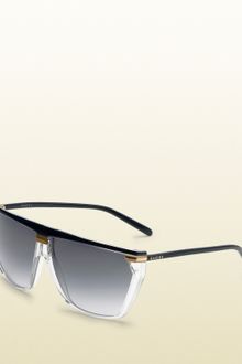 Gucci Medium Rectangle Frame Sunglasses with Gucci Logo On Temples - Lyst