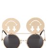 Jeremy Scott Shiny Smile Sunglasses in Gold for Men - Lyst