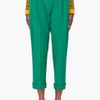 Kenzo  Peached Twill Pants in Green - Lyst