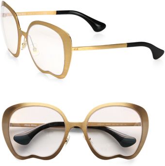 Miu Miu Retro Culte Metal Sunglasses - Lyst