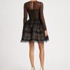 Oscar De La Renta Sheer Lace Cocktail Dress in Black - Lyst