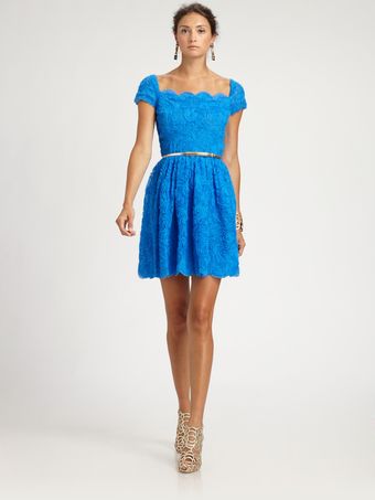 Oscar de la Renta Tulle Dress - Lyst