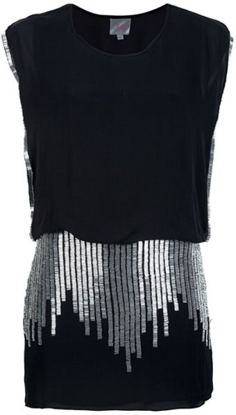 Parker Beaded Mini Dress - Lyst
