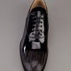 Alexander Mcqueen Etched Derby Shoe in Black for Men - Lyst