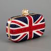 Alexander Mcqueen Union Jack Skull Clutch in Blue - Lyst