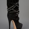 Casadei Embellished Strapy Boot in Black - Lyst