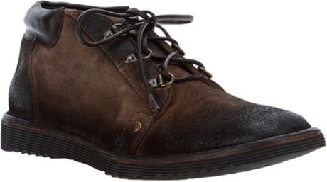 Distressed Brown Leather Shoes for Men