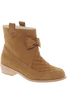 F-troupe Flat Bow Ankle Boots - Lyst
