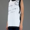 Givenchy Sleeveless Long TShirt in White - Lyst