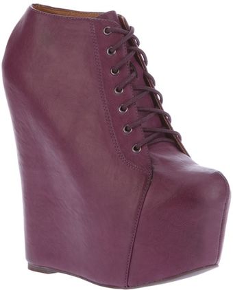 Jeffrey Campbell Platform Wedge Laceup - Lyst