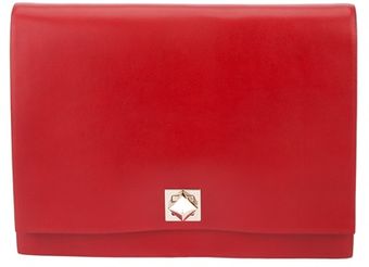 Valentino Large Leather Clutch - Lyst