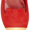 Yves Saint Laurent Evalyn Suede and Metal Loafers in Red - Lyst